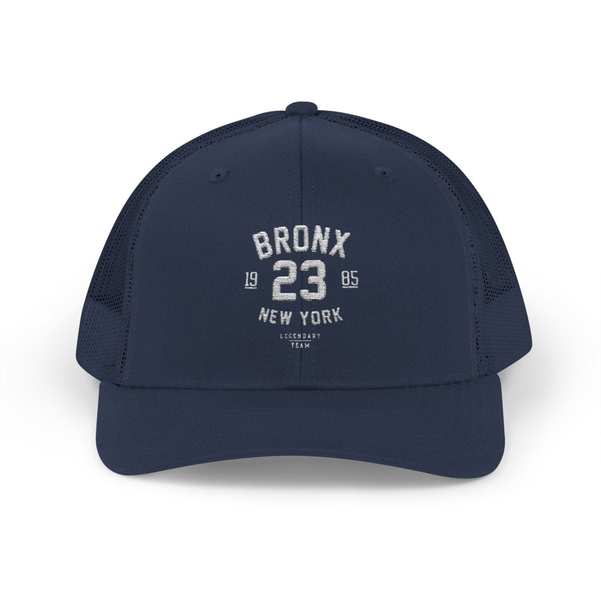 Bronx New York Embroidered Snapback Trucker Cap - Chinchilla Choons